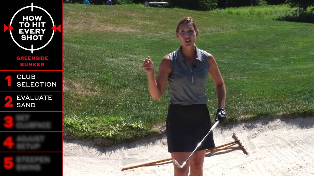 How to hit a bunker shot