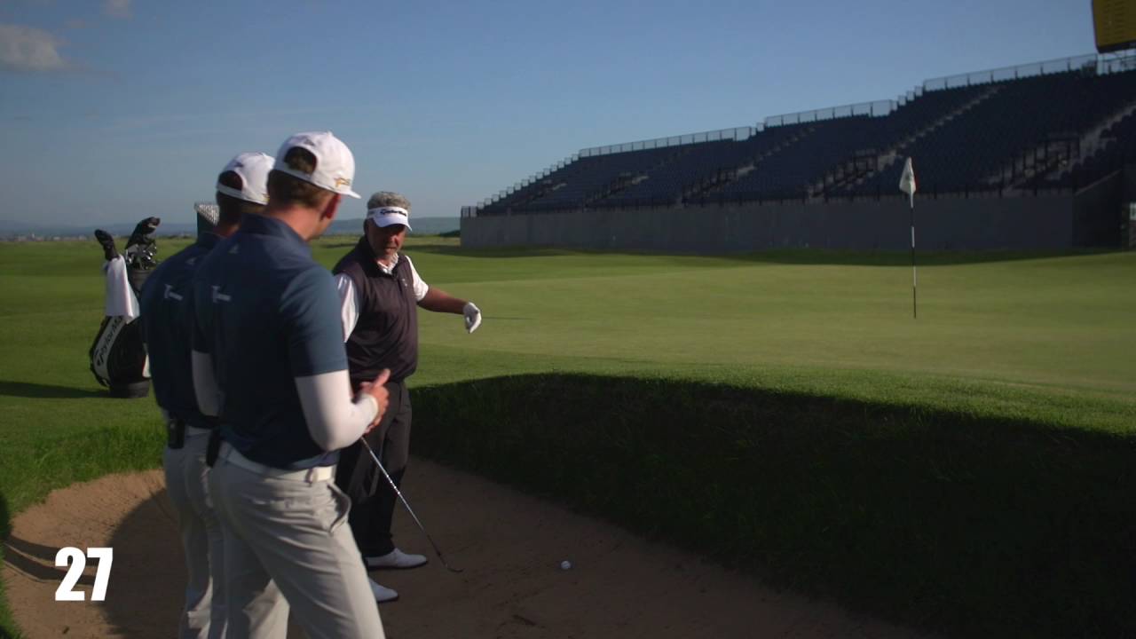 HOW TO PLAY OUT OF A POT BUNKER WITH DARREN CLARKE
