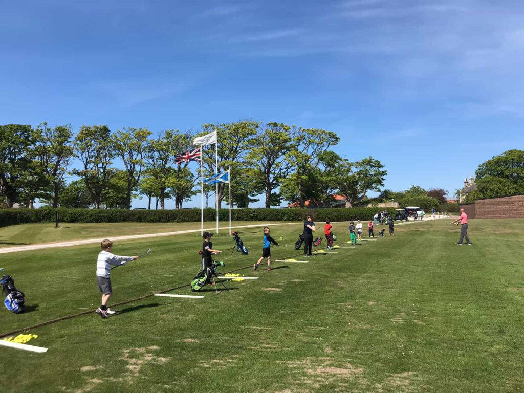 Practice golf facilities at Craigielaw